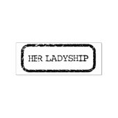 Haar Ladyship Rubberstempel (Gestempeld)