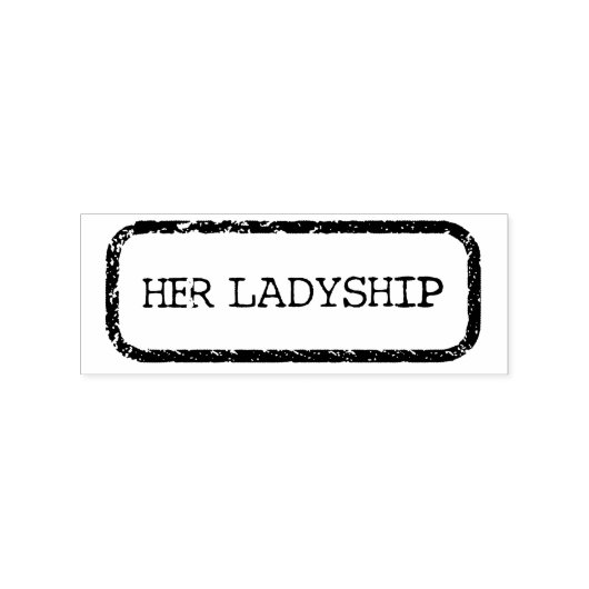 Haar Ladyship Rubberstempel (Afrduk)