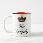 Haar Ladyship Tweekleurige Koffiemok (Links)