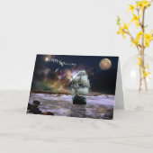 Haar leidende ster vaders dag Kaart (Gele Bloem)