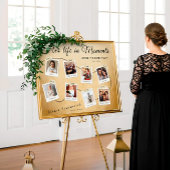 Haar leven in momenten Begrafenis Foto Herinnering Poster