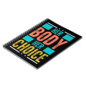 Haar Lichaam Haar Keuze Prochoice Mannen's Onderst Notitieboek (Linkerzijde)