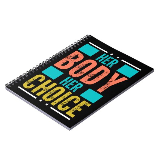 Haar Lichaam Haar Keuze Prochoice Mannen's Onderst Notitieboek (Linkerzijde)