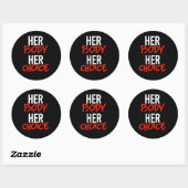 Haar lichaam haar keuze ronde sticker (Vel)