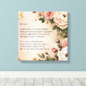 Haar Liefde Canvas Afdruk (Insitu (Houten vloer))