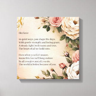Haar Liefde Canvas Afdruk