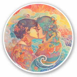 Haar liefde, haar manier sticker