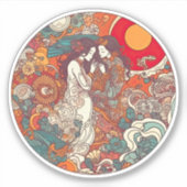 Haar liefde, haar manier sticker (Voorkant)