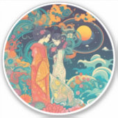 Haar liefde, haar manier sticker (Voorkant)