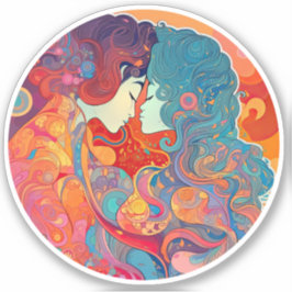 Haar liefde, haar manier sticker