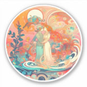 Haar liefde, haar manier sticker (Voorkant)