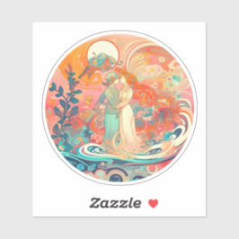 Haar liefde, haar manier sticker