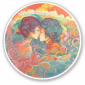 Haar liefde, haar manier sticker (Voorkant)