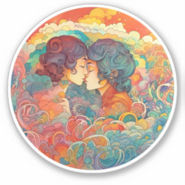 Haar liefde, haar manier sticker