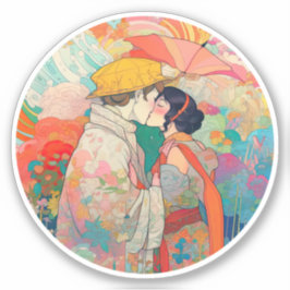 Haar liefde, haar manier sticker