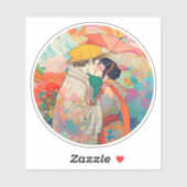 Haar liefde, haar manier sticker (Vel)