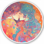 Haar liefde, haar manier sticker (Voorkant)