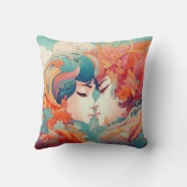 Haar liefde, haar manier | Stijl van lesbische kus Kussen (Achterkant)