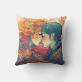 Haar liefde, haar manier | Stijl van lesbische kus Kussen (Achterkant)