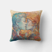 Haar liefde, haar manier | Stijl van lesbische kus Kussen (Achterkant)