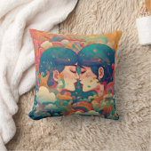 Haar liefde, haar manier | Stijl van lesbische kus Kussen (Deken)