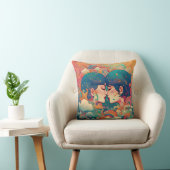 Haar liefde, haar manier | Stijl van lesbische kus Kussen (Stoel)