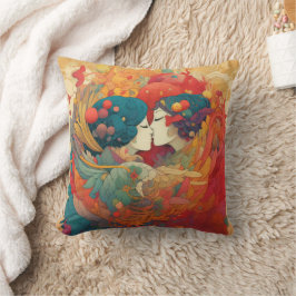 Haar liefde, haar manier | Stijl van lesbische kus Kussen