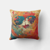 Haar liefde, haar manier | Stijl van lesbische kus Kussen (Achterkant)