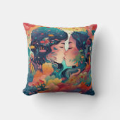 Haar liefde, haar manier | Stijl van lesbische kus Kussen (Voorkant)