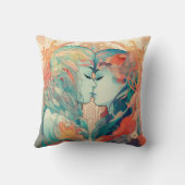 Haar liefde, haar manier | Stijl van lesbische kus Kussen (Achterkant)