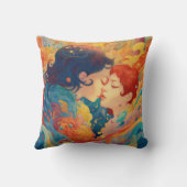 Haar liefde, haar manier | Stijl van lesbische kus Kussen (Achterkant)