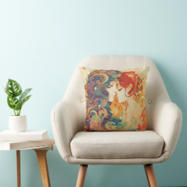 Haar liefde, haar manier | Stijl van lesbische kus Kussen