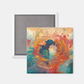 Haar liefde, haar manier | Stijl van lesbische kus Magneet (Voorkant / Achterkant)