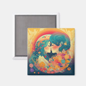 Haar liefde, haar manier | Stijl van lesbische kus Magneet (Voorkant / Achterkant)