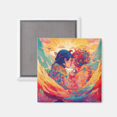 Haar liefde, haar manier | Stijl van lesbische kus Magneet (Voorkant / Achterkant)