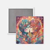 Haar liefde, haar manier | Stijl van lesbische kus Magneet (Voorkant / Achterkant)