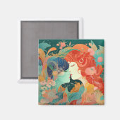 Haar liefde, haar manier | Stijl van lesbische kus Magneet (Voorkant / Achterkant)