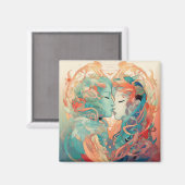 Haar liefde, haar manier | Stijl van lesbische kus Magneet (Voorkant / Achterkant)