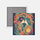 Haar liefde, haar manier | Stijl van lesbische kus Magneet (Voorkant / Achterkant)