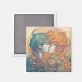 Haar liefde, haar manier | Stijl van lesbische kus Magneet (Voorkant / Achterkant)