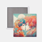 Haar liefde, haar manier | Stijl van lesbische kus Magneet (Voorkant / Achterkant)