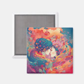 Haar liefde, haar manier | Stijl van lesbische kus Magneet (Voorkant / Achterkant)