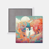 Haar liefde, haar manier | Stijl van lesbische kus Magneet (Voorkant / Achterkant)