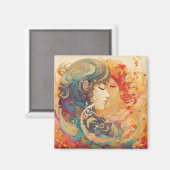 Haar liefde, haar manier | Stijl van lesbische kus Magneet (Voorkant / Achterkant)