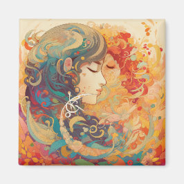 Haar liefde, haar manier | Stijl van lesbische kus Magneet