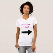 Haar linkerzijde, ik ben bij haar. t-shirt (Voorkant volledig)