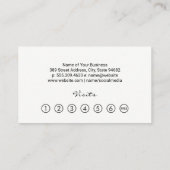 Haar Logo | Artistieke penseelstreken Klantenkaartje (Achterkant)