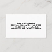 Haar Logo | Brick Wall | Neon Lights Visitekaartje (Achterkant)