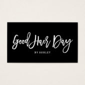 Haar logo elegante typografie cadeaubon visitekaartje (Voorkant)