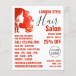 Haar Logo, Haar Stylist, Hair Salon Advert Flyer<br><div class="desc">Haar Logo,  Haar Stylist,  Hair Salon Adverteren flyers door de Visitekaartje winkel.</div>